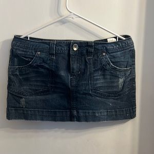 LEI ultra mini jean skirt juniors size 9